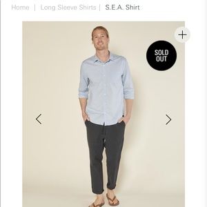 Outerknown S.E.A Shirt. Sold out! Rare!